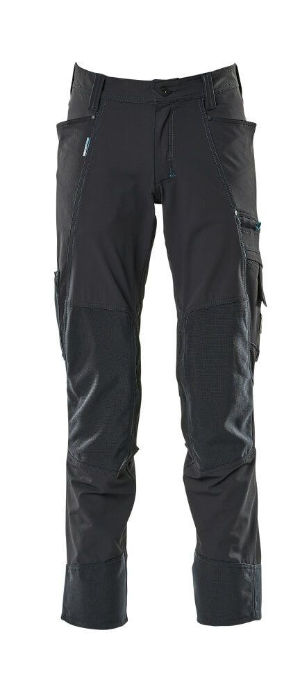 Mascot Accelerate Holster Full Stretch Work Trousers  Black  Metal  Fabrication Supplies