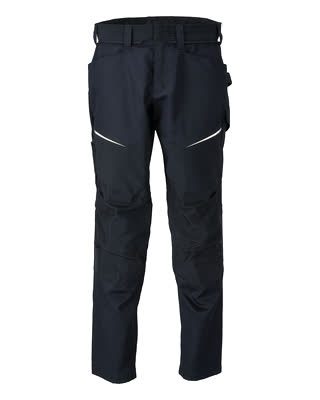 Trousers with kneepad pockets